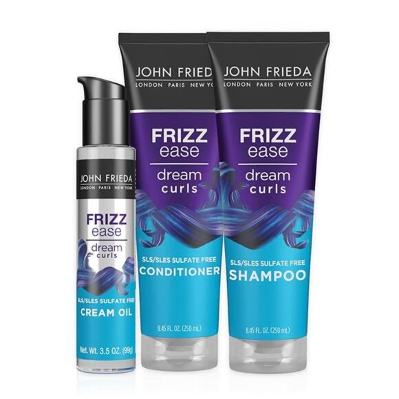 John Frieda Frizz Ease Dream Curls Shampoo and Conditioner Set + Cream Oil - Picture 1 of 7